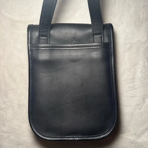 VTG Coach Navy Blue Sidepack Crossbody Shoulder Bag - Picture 6 of 15